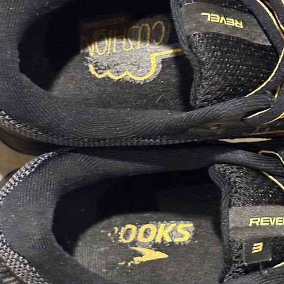 Brooks Revel 3 Black 1103141D077  Running Shoes Sneakers Mens Size 8.5 Medium D - Picture 9 of 10